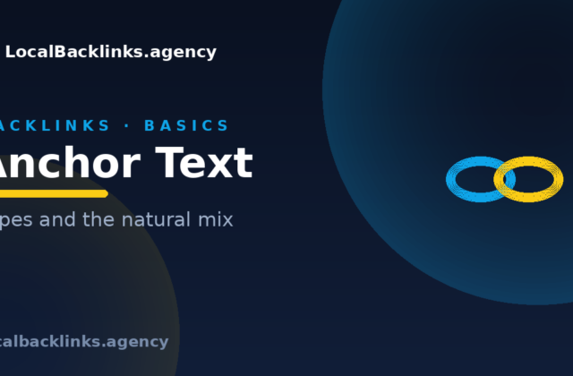Anchor text types and the natural backlink anchor mix