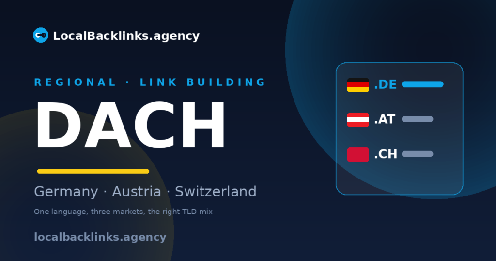 DACH region link building — Germany, Austria, Switzerland