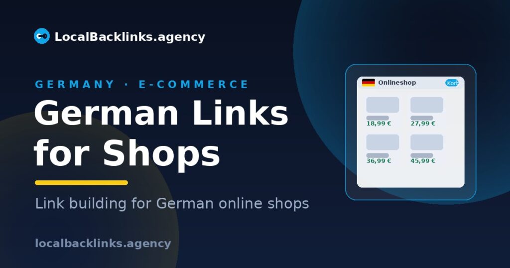 German e-commerce backlinks for online shops