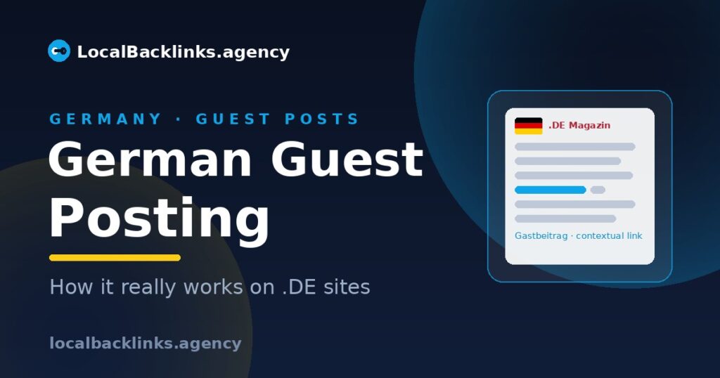 German guest posting on a .DE site with a contextual link