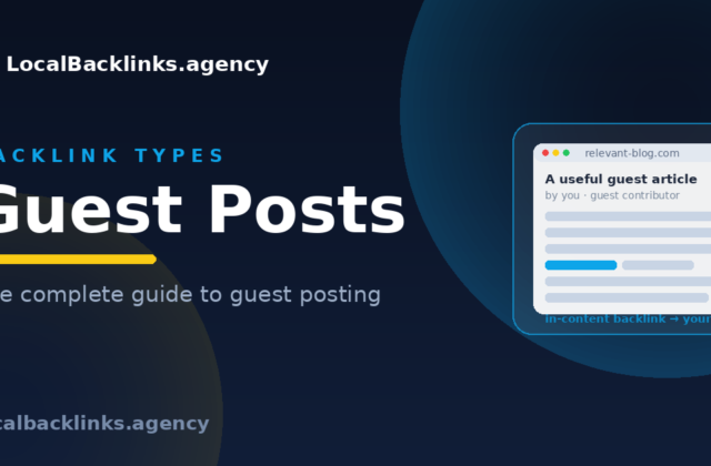 A guest post on a relevant blog with an in-content backlink