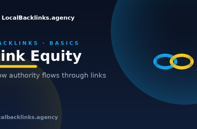 Link equity flowing through links between web pages