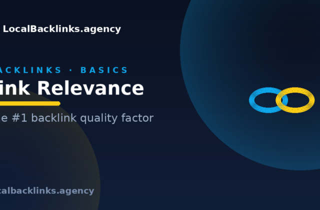 Relevant backlinks from topically related sites