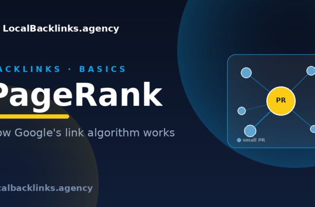 PageRank passing authority through links between pages