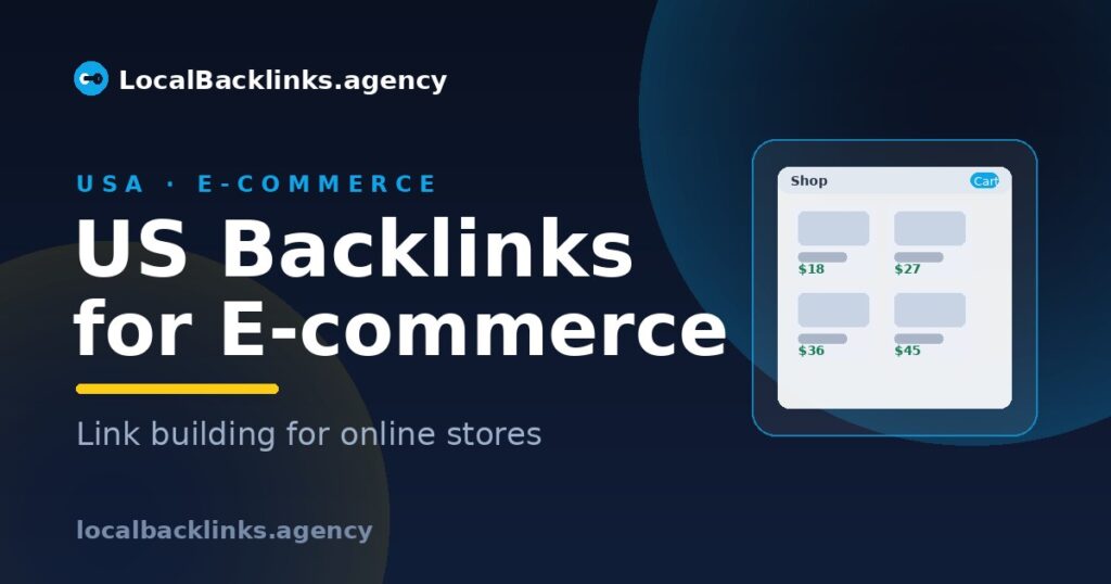 US backlinks for e-commerce stores