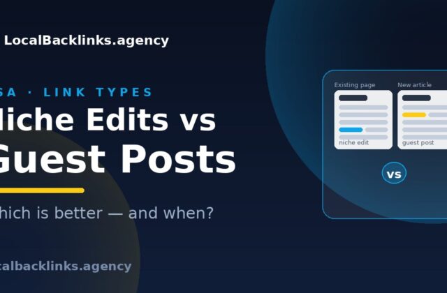 Niche edits vs guest posts comparison