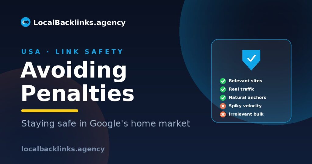 Avoiding Google link penalties in the US
