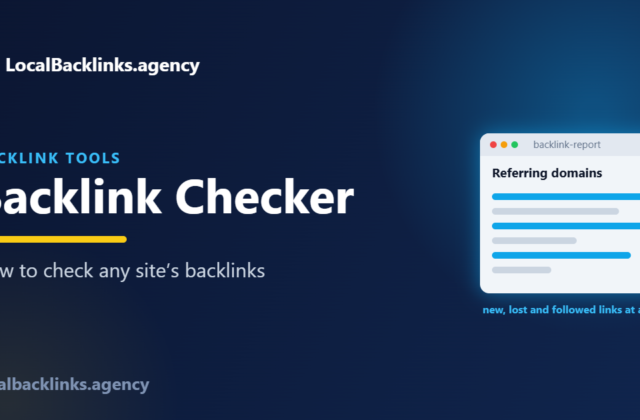 A backlink report listing referring domains and new links